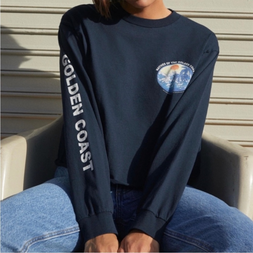 NWT Golden Coast Navy Long Sleeve Shirt